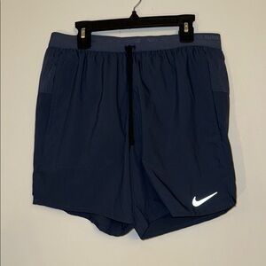 Nike Stride Blue Athletic Shorts Lightweight Elastic Waist